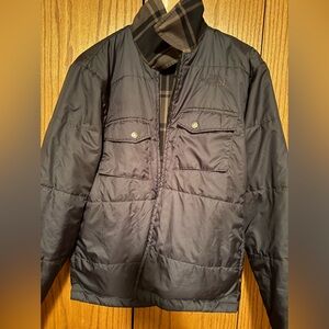 North face Reversible Puffer Jacket: black & plaid